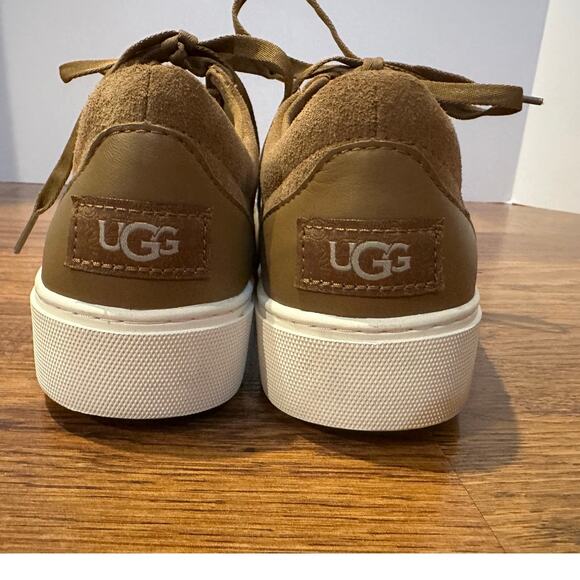 UGG Women's Zilo Suede Platform Lace-Up Fashion Sneaker – Tan – Size 8.5 - Picture 5 of 9